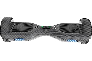 BE COOL Hoverboard/Balance Board 6.5" – Hochwertiges Hoverboard mit 6,5 Zoll Vollgummireifen, 2x 200 Watt Motor, Reichweite bis 10 km – Edles Carbon Design