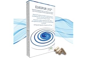 SCEN Elkopur312 - Zeolite Pura Attivata - 60 Capsule - 30 Giorni Di Trattamento Detox, Dispositivo Medico Classe 2A, Fiscalmente Detraibile,