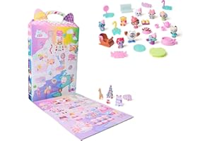 DREAMWORKS GABBY'S DOLLHOUSE: DER FILM - Adventskalender 2025 Süße Winterüberraschung, 24 Überraschungsspielzeuge mit Gabby-Figur, Katzenfreunden & Zubehör, für Kinder ab 3 Jahren