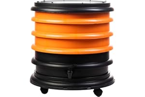 WORMbox | Lombricomposteur 3 Plateaux Orange | 48 litres | Compostez Vos déchets organiques, Les vers de Terre/lombrics produisent du lombricompost