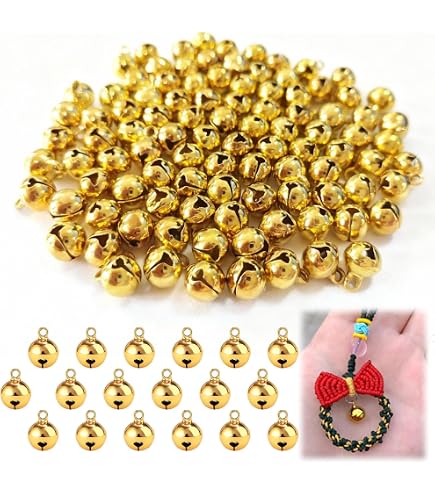 120 Campanellini Dorati 12 Mm | Mini Sonagli In Metallo Per Feste E Decorazioni Fai Da Te