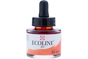 Talens Ecoline Liquid Watercolour 30 ml Pipette Jar - Vermilion (11253111)