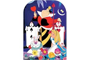 ‎DISNEY Star Cutouts Ltd SC1092 Offizieller Disney Star Alice im Wunderland Queen of Hearts Stand in Party-Karton-Ausschnitt, Höhe 131 cm, Mehrfarbig, 131 x 95 x 131 cm