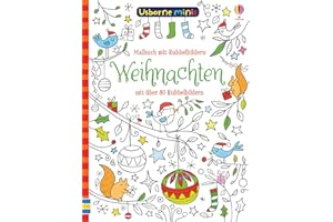 Usborne Minis - Malbuch: Weihnachten: Malbuch mit Rubbelbildern (Usborne-Minis-Reihe)
