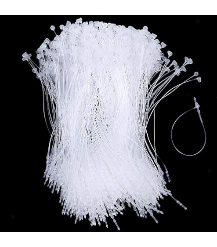 Yesallwas Etikettenverschlüsse – 2000 Stück, 17,8 Cm, Transparent, Ohne Etikettiermaschine