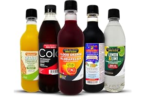 5-pack Aromhusets läskkoncentrat - Cola, Blodapelsin, Julmust, Fruktsoda och Ananas
