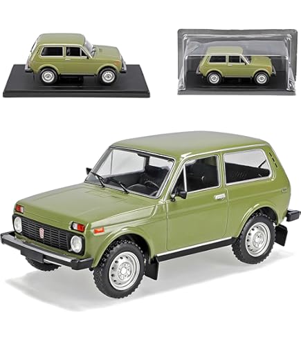 LADA NIVA 1976 Jaune Model Car Group 1/18 - Miniature De Collection (occasion Neuve En Boîte)