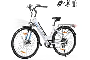 VARUN Velo Electrique, 28 Pouces Vélo Électrique Homme Femme avec Batterie 48V 499.2Wh, Jusqu'à 100KM, Moteur 250W 55NM, Vélo de Ville Électrique avec Pédalage Assisté, 7 Vitesses
