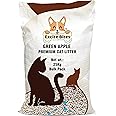 Excite Bites Ball Shape Bentonite Clumping Cat Litter | Green Apple Scent | Strong Clumping & Odor Control | Easy Scooping | Bulk 25kg Pack | Cheapest Cat Litter Offer