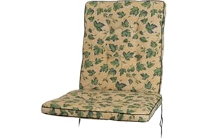 KETTtex Royal Garden/MWH Excelsior 2455 Cushion for Low-Backed Chair Yellow Ivy Seat Cushion 95 cm (Chair Not Included)
