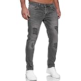 2021 Jeans Casual elasticizzati neri grigi da uomo... - Vicedeal