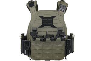 HIDEDE Gilet Tattico Militare Pettorina da Softair Giubbotto Molle Regolabile Gilet per CS Caccia Airsoft Cosplay Avventura nella Giungla Campeggio Escursione