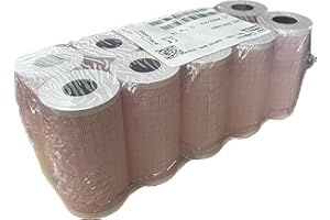Confezione 10 pezzi - ROTOLI CARTA TERMICA PER ECG CAREWELL 1103, CONTEC 300G, 300GT - Formato rotoli: 80 MM X 20 Metri [EasyTrace ® CW8020]