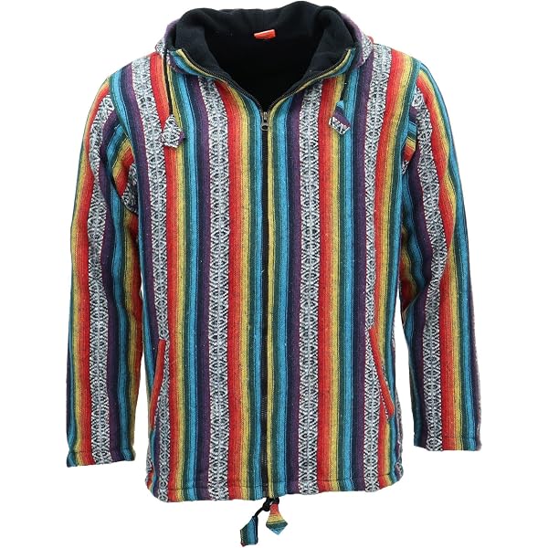Felpa Con Cappuccio Leggera Uomo Gheri Grandad – Stile Hippie Festival, Cotone Naturale (Nepal)