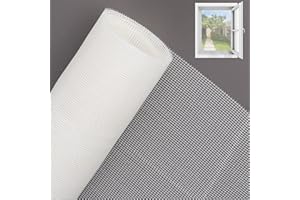 WEYSOO Insect Mesh, 250cm x 120cm Fly Screen Mesh for Covering Windows and Doors, 1.6mm*1.6mm Fine Mesh Size Keep Flies, Mosquitoes, Bugs & Insects Out (White)