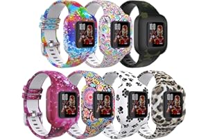 TiMOVO Kinder Uhrarmband Kompatibel mit Vivofit JR 3, Weiche Bedruckte Silikon Ersatzband Verstellbare Uhrenarmband für Junge Mädchen