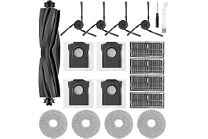 X40 Ultra Tillbehör för Dreame L40 Ultra, X40 Master och MOVA P10/P50 Pro Ultra Reservdelar 1 Rullborste, 4 Dragkuddar, 4 Dammuppsamlingspåsar, 4 Filter, 4 Sidoborstar