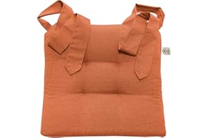 ‎JEMIDI JEMIDI Stuhlkissen Sitzpolster 42x46x7cm - Indoor Outdoor Sitzkissen extra dick - Sitzauflage mit Schleifenband für Esszimmer Stuhl Gartenstuhl