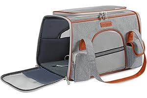 Demigreat Składana torba transportowa dla kotów i psów do 7 kg, oddychająca torba transportowa dla średnich małych psów, kotów