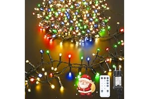 litren Luci Albero di Natale 1000 LEDs 120+5M Luci Natale Esterno Interno IP65 con Telecomando, Spina, 8 Modalità,Timer, Colorate Catena Stringa Luci Ideale per Interni ed Esterni