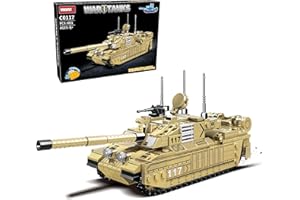 WOMA C0117 Tanque de Guerra: Juego de Bloques de construcción con 461 Piezas, vehículos Militares de Juguete para niños, Juego de construcción Educativo, Juego de rol, Juguetes Stem