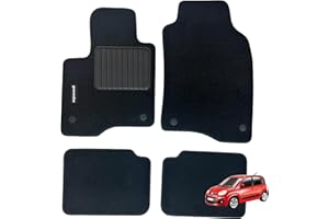 TSM Tappetini Per Fiat Nuova Panda dal 2012, Con Logo Ricamato 2 Pin Di Sicurezza, Alta Qualità, Made In Italy.