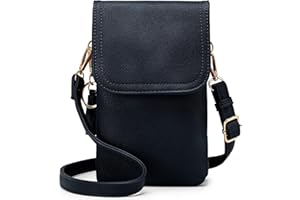 Roulens Mała damska torba na ramię na telefon komórkowy, torebka na telefon komórkowy z portfelem do zawieszenia, skóra poliuretanowa dla kobiet, designerska, regulowany pasek i breloczek do kluczy