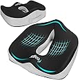 Feagar Cuscino per Sedile Memory Foam, Cuscini Seduta per Auto, Ufficio, Sedia da Gioco, Cuscino Ortopedico Coccige, Fodera L