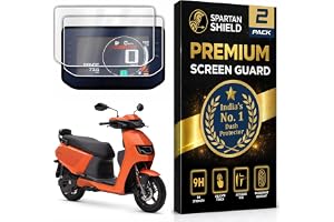 Spartan Shield [2 PACK] Screen Guard For Hero VIDA VX2 GO 2026 Electric Scooter || 4.3 Inch Color LCD Display Protector || Anti Scratch | Water Resistant | HD Clear | VX2Go EV Bike Accessories 2025 [NOT TEMPERED GLASS] [NOT FOR VX2 Plus]