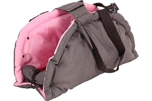 FLAMINGO Torba transportowa Puppy Xenos 2 w 1 Szarobrązowa 62x26x28CM