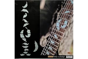 INLAYSTICKERS Flight Feathers - Inlay Sticker Griffbrett Position Marker für Gitarren - Weiß Perle