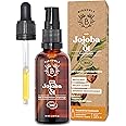 BIONOBLE Jojobaöl Bio Kaltgepresst 100% Rein - Reguliert Sebum, Pflegt Sanft, Anti-Pickel - Jojobaöl Haare, Gesicht, Körper, 