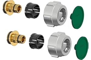 Simplex Klemmverschraubung-Set A3, Anschluss-Set, klemmverschraubung set, Kunststoff-Klemmring und Tülle, O-Ring-Dichtung auf der Tülle, mit Festanschlag, 16x2 F11405