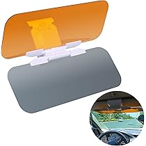 Parasole Auto 2 In 1 Giorno E Notte - Visiera Antiriflesso Regolabile Con Pulsante - Foto 2