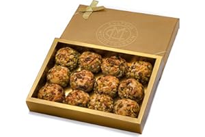 Chateau De Mediterranean Shortbread Maamoul Cakes - 300 g | Authentic Middle Eastern Freshly Baked Cookies | Filled With Dates, Pistachio & Almond | Ideal for Celebrations, Parties & Gatherings