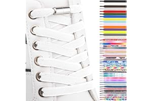 SULPO Elastic shoelaces without ties, flat, with twist closure