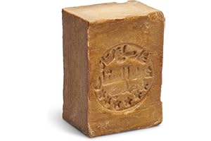 Jumana Mydło Aleppo, mydło z oliwek, 5% olej laurowy, 95% oliwa z oliwek, Dermatest „bardzo dobre”, 1 x 200 g, tradycyjne mydło do skóry i włosów