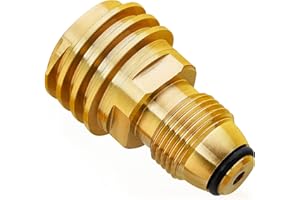 CALPOSE POL to QCC1 Propane Adapter, Old to New, Propane Tank Adapter Converts POL LP Tank Service Valve to QCC1/Type1 Hose or Regulator, PTA2