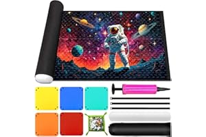 POWLYB Puzzle Mat, Tappeto Puzzle Feltro 1000 1500 2000 3000 Pezzi, Tappetino Puzzle, Tappetino Puzzle,Risparmio Puzzle,Puzzle Roller,Puzzle Portatile Tappetino,Puzzle Tappetino