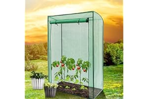 DENNY INTERNATIONAL Tomato Greenhouse Reinforced Frame & Cover Outdoor Garden Plant Grow Green House By Crystals®