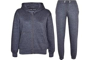 A2Z 4 Kids Girls Boys Tracksuit Plain Camouflage Fleece Hooded Top With Bottom Joggers Jogging Suit Outfit Set For Children Age 2-13 Years