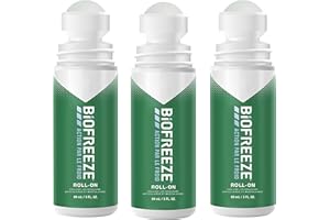 Biofreeze - Lot de 3 Roll On Action par le Froid - Soulage les douleurs musculaires et articulaires - 3 x 89ml