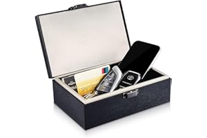 WHonor Faraday Box for Car Keys, RFID Signal Blocker Key Fob Protector, 15 Keys Capacity Anti-Theft Keyless Entry Security Cage