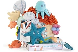 Miniland SENSORIAL REEF Zabawka Sensoryczna, Wielokolorowy, 0-18 Miesięcy, 75001
