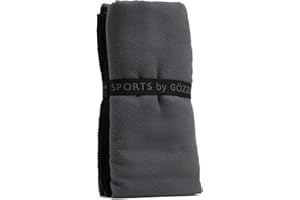 Gözze - Serviette de Sport très absorbante, super douce, Fibre synthétique, 70 x 140 cm - Anthracite