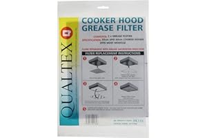 QUALTEX Universal Cooker Hood Grease Filters - Pack of 2