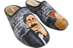 RODEVIL Zapatillas de Estar por Casa para Hombre Hermanos Marx Mod.529. Calzado Made in Spain, Garantia de Calidad.