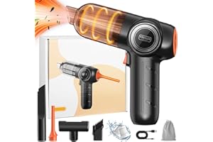 BEMKIA Aspirateur à Main, 16000Pa Mini Aspirateur Voiture Puissant, Petit Aspirateur sans Fil avec 2 Filtres, Portable Aspirateur Handheld Vacuums Cleaner pour PC Maison Bureau Canapé