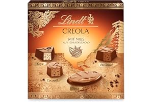 ‎LINDT Lindt Schokolade | Creola Pralinés Schachtel | 165g | 15 Pralinen in 4 köstlichen Sorten aus 100% Edelkakao, ohne Alkohol | Pralinen-Schokoladen-Geschenk