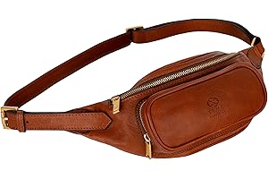 Marsupio in Pelle Fatto a Mano in Italia - Borsa Cintura per Uomo e Donna - Borsa A Tracolla - Time Resistance